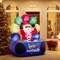 6FT Inflatable Santa DJ with Rotating Music Light and LED Display